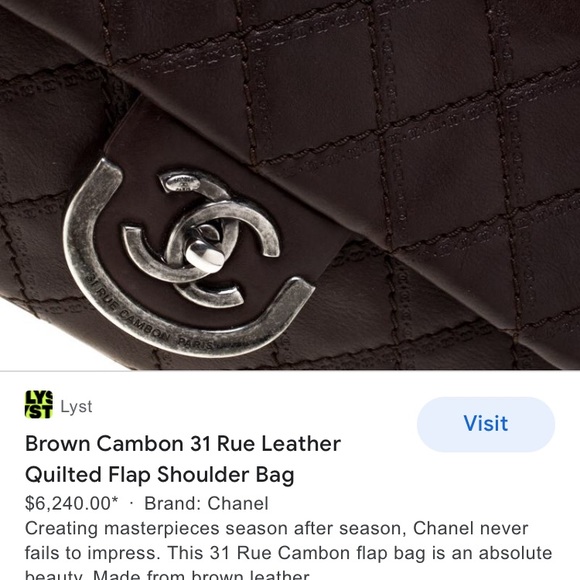 Chanel Brown Stitch Rue Cambon Flap crossbody Bag - Picture 8 of 16